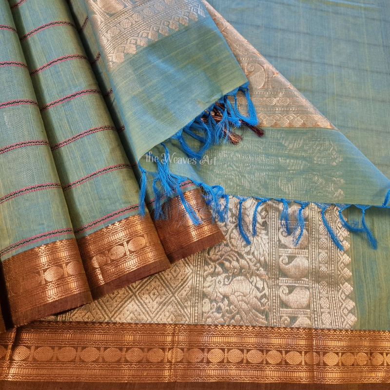 Zari Kanchipuram Cotton Saree