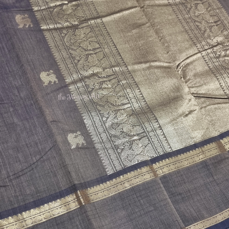 Zari Kanchipuram Cotton Saree