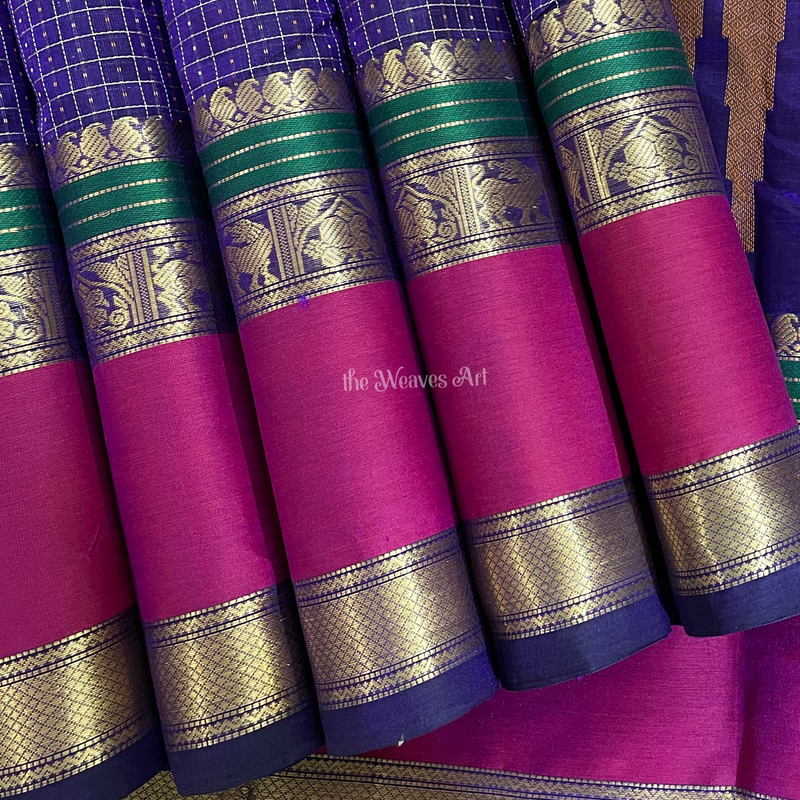ZariLakshadeepam Kanchi Silk Cotton Saree