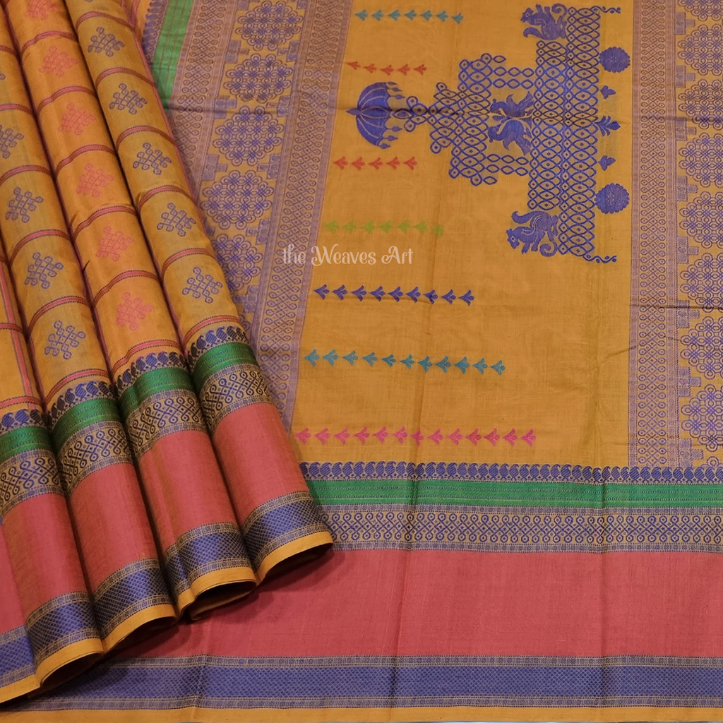 1000 Butta Kolam Kanchi Cotton Saree