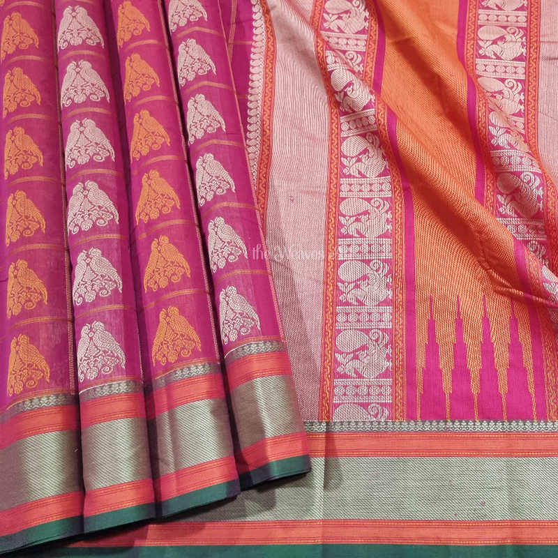 1000 Butta Retta Kili Kanchi Cotton Saree