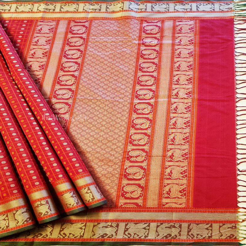 Ayiram Butta Kanchi Cotton Saree
