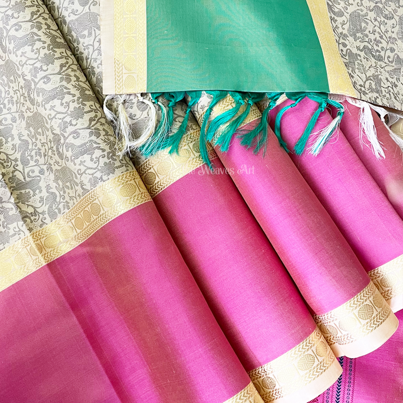 Ganga-Jamuna Kanchipuram Pattu Saree