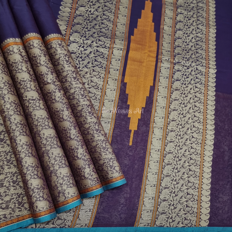 Half and Half Vanasingaram Kanchi Cotton Saree