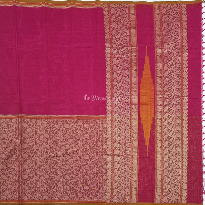 Handloom Half and Half Vanasingaram Kanchi Cotton Saree