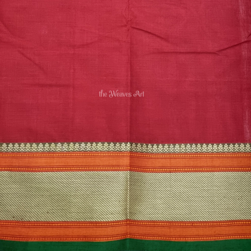 Red Kanchi Cotton Blouse