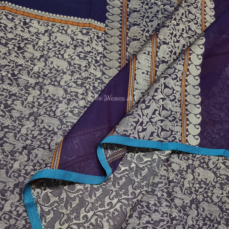 Kanchi Cotton Vanasingaram Saree