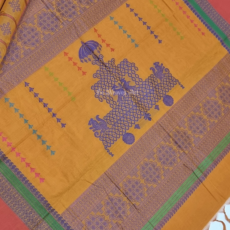 Kolam Kanchi Cotton Saree
