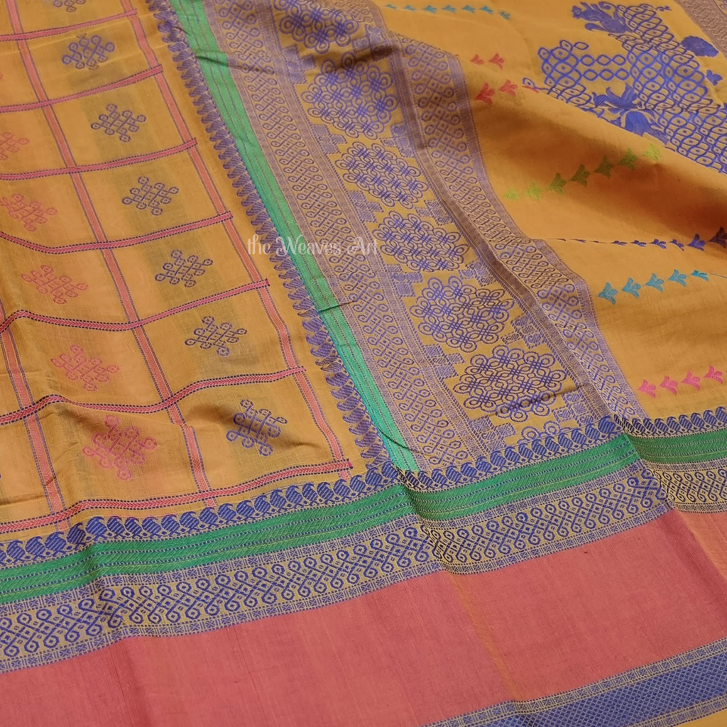 Kolam Kanchipuram Saree