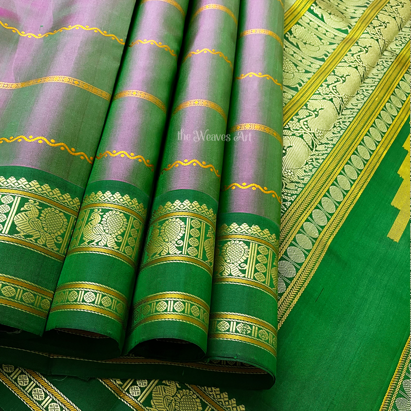 No Zari Kanchipuram Silk Saree