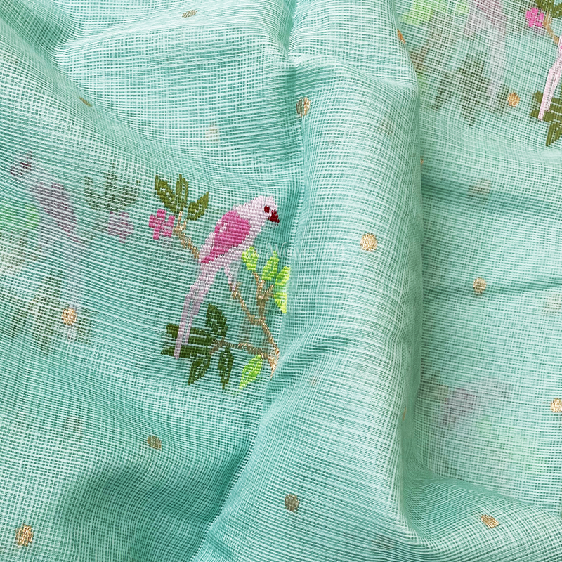 Pure Zari Kota Doria Saree 