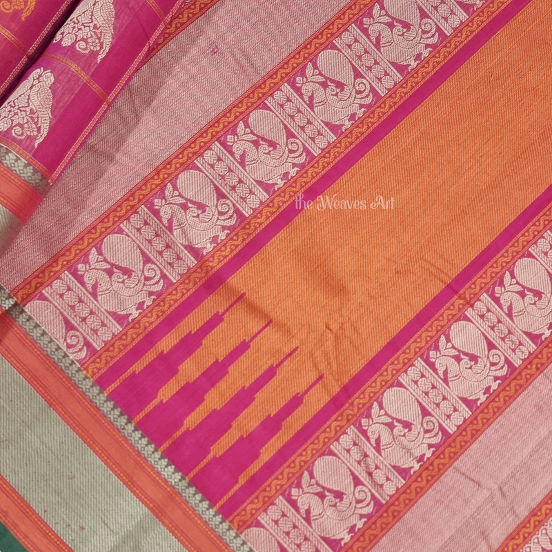 Retta Kili Kanchi Cotton Saree Pallu