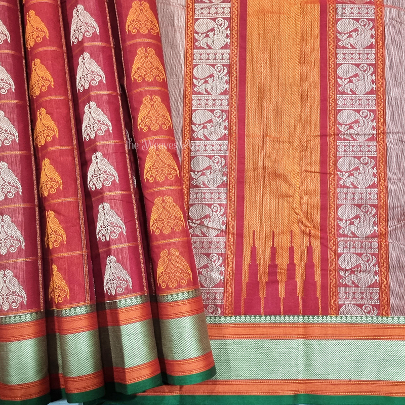 Retta Kili 1000 Butta Kanchi Cotton Saree