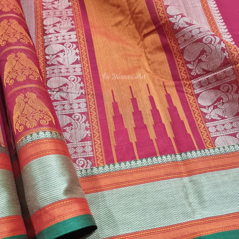 Retta Killi Kanchi Cotton Saree