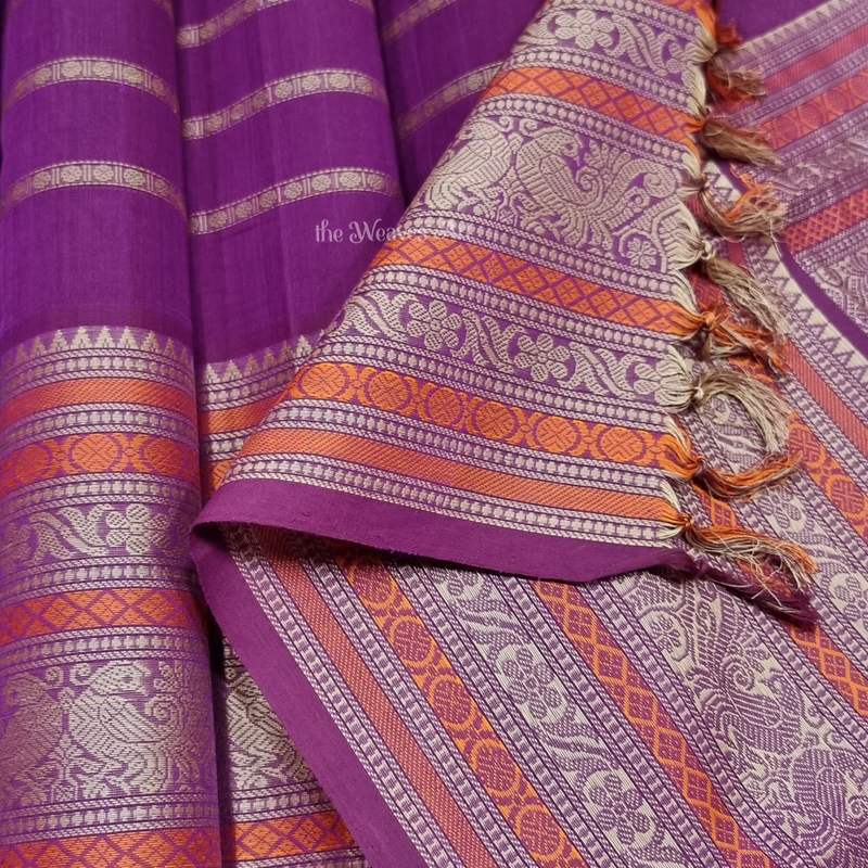 Rudraksham Buttas Kanchipuram Saree