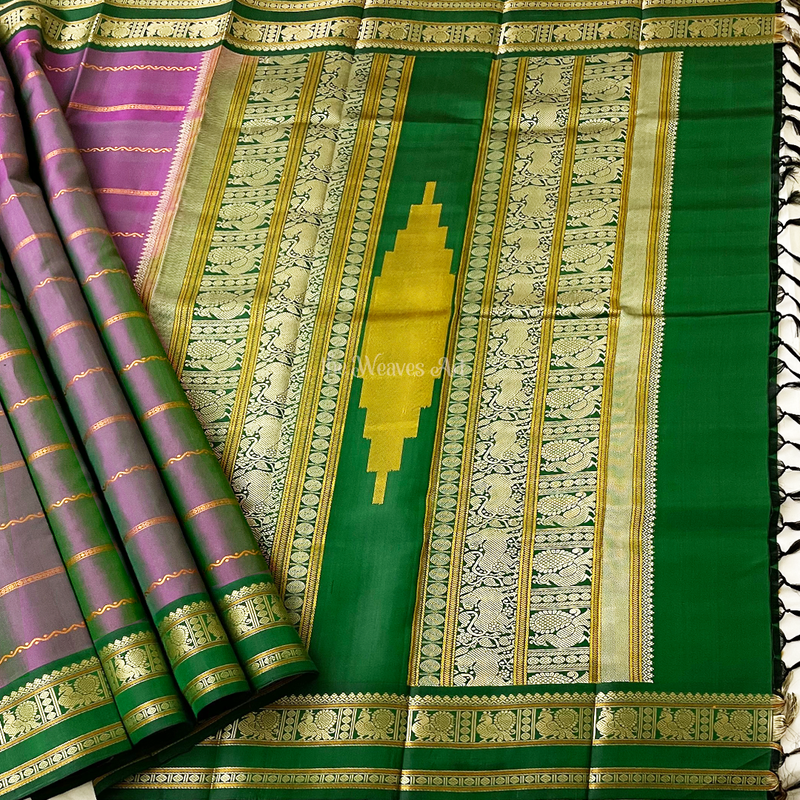 Threadwork Kanchipuram Pattu Saree