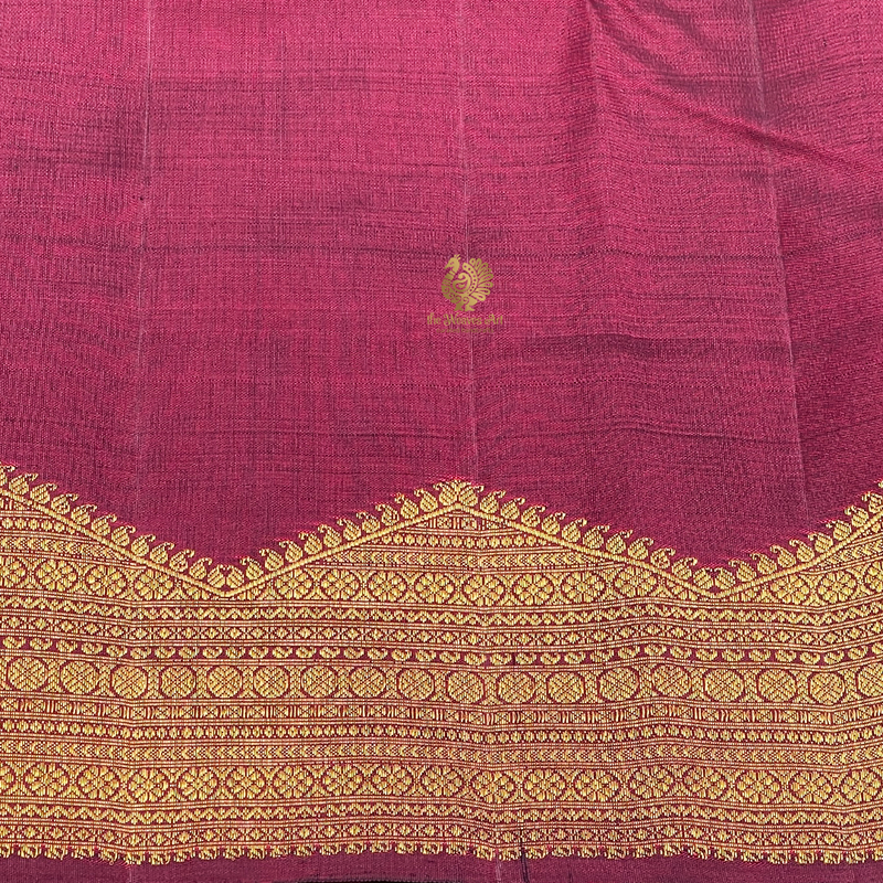 Wine Red Colour Kanchipuram Saree blouse