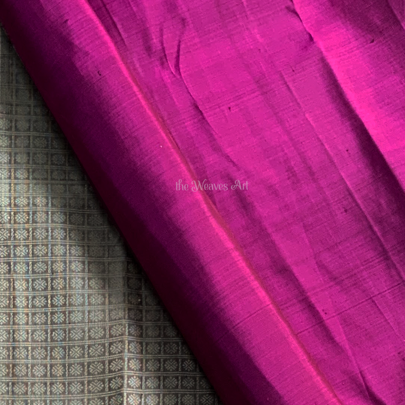 Chitramala - Half and Half handwoven Kanchipuram Silk Saree