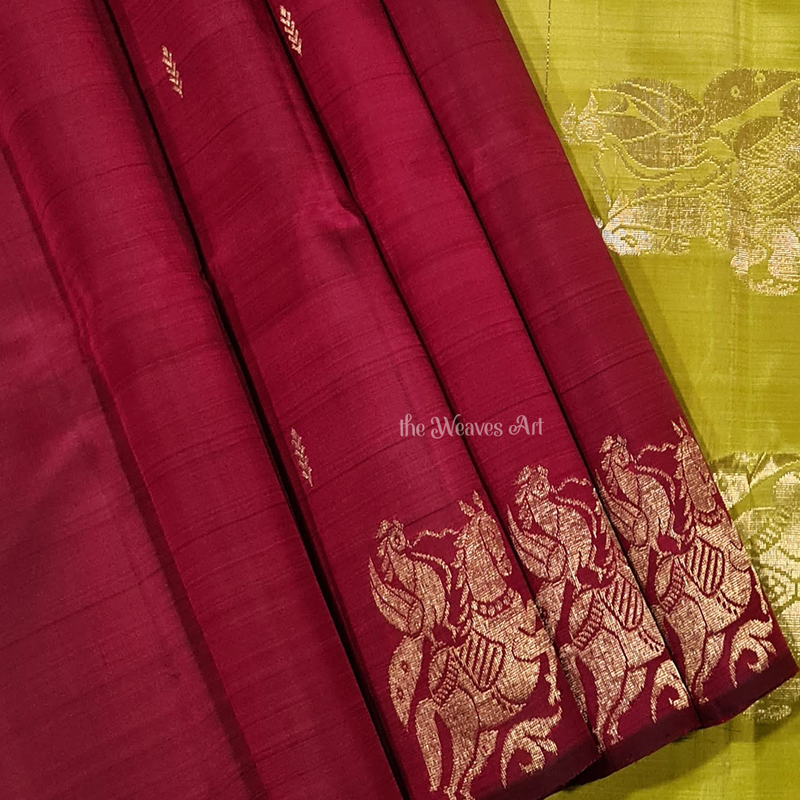 Asvarohini - Lightweight Kanchipuram Pure Silk Saree (with Silk Mark)