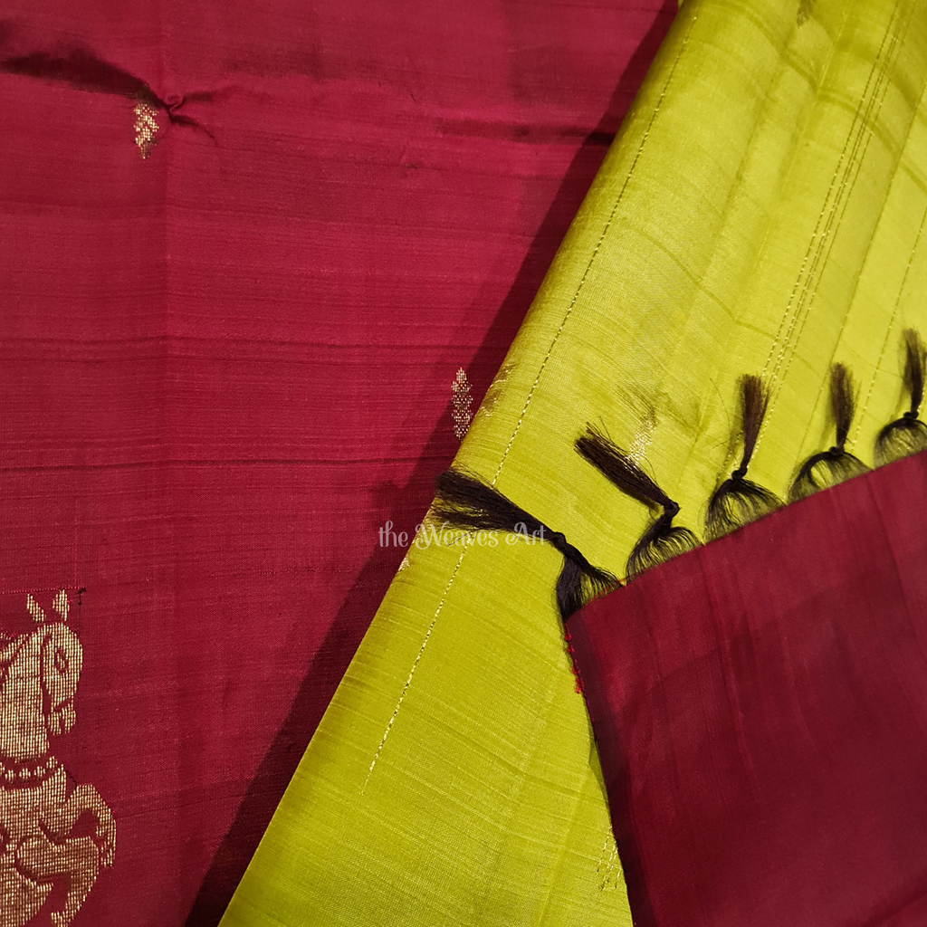 Asvarohini - Lightweight Kanchipuram Pure Silk Saree (with Silk Mark)