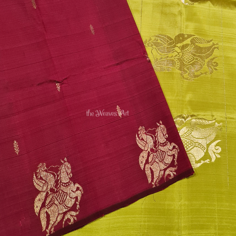 Asvarohini - Lightweight Kanchipuram Pure Silk Saree (with Silk Mark)