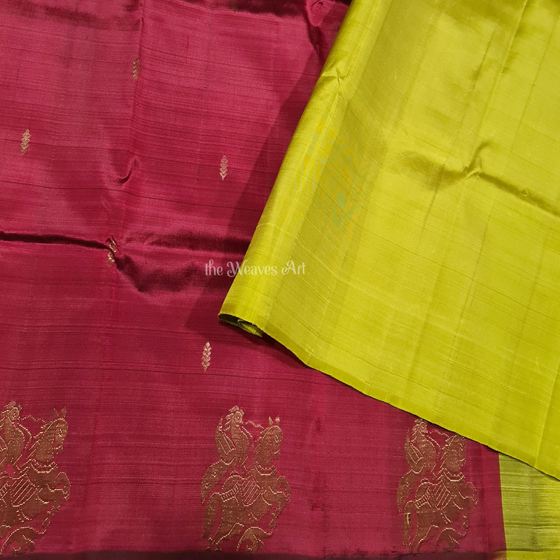 Asvarohini - Lightweight Kanchipuram Pure Silk Saree (with Silk Mark)