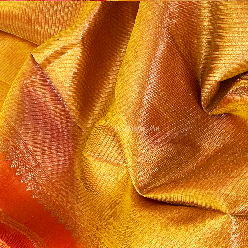 Kanchi Pattu Saree with brocade Zari Pallu