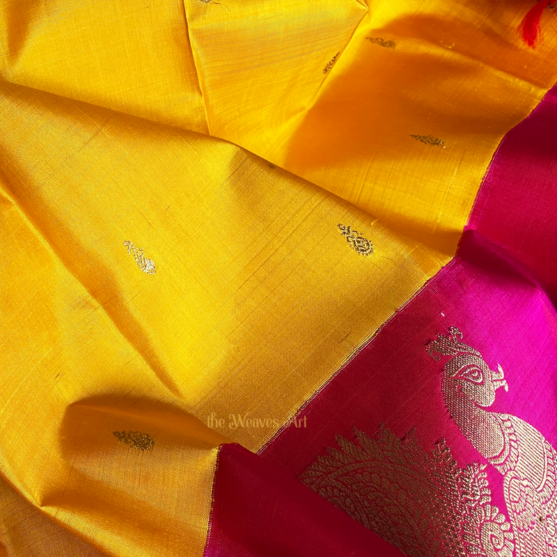 Korvai Kanjivaram Pure Silk Saree