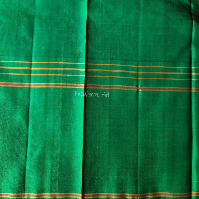 Handwoven Korvai Kanchipuram Paalum Pazhamum Silk Saree