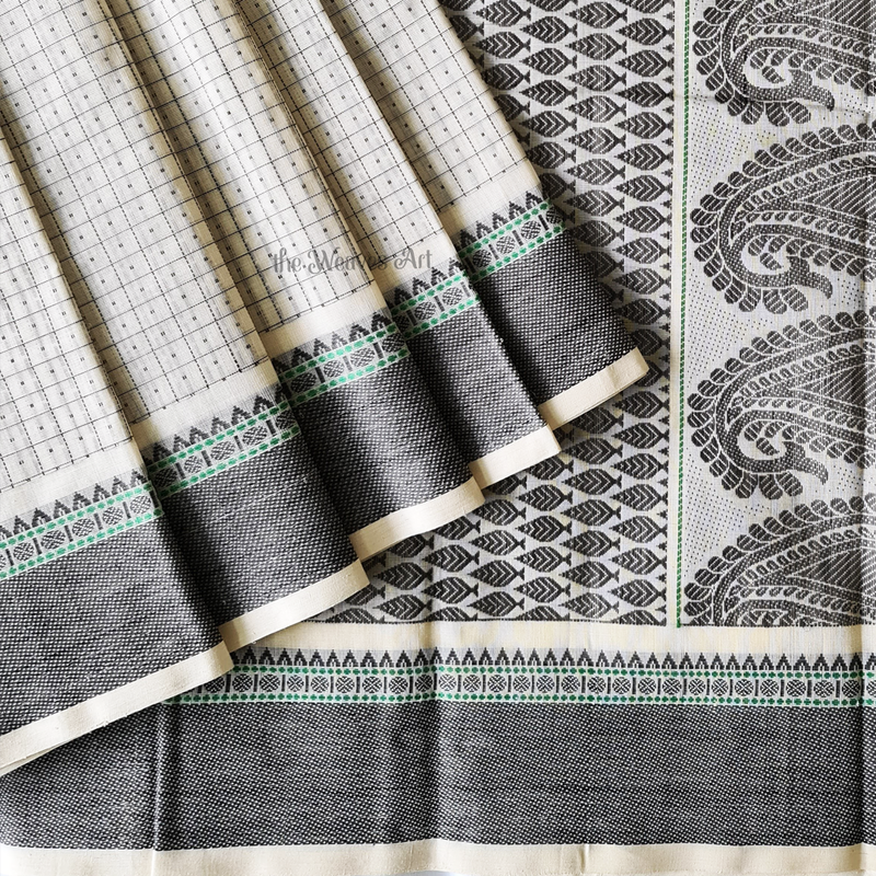 Checks Kanchi Cotton Saree