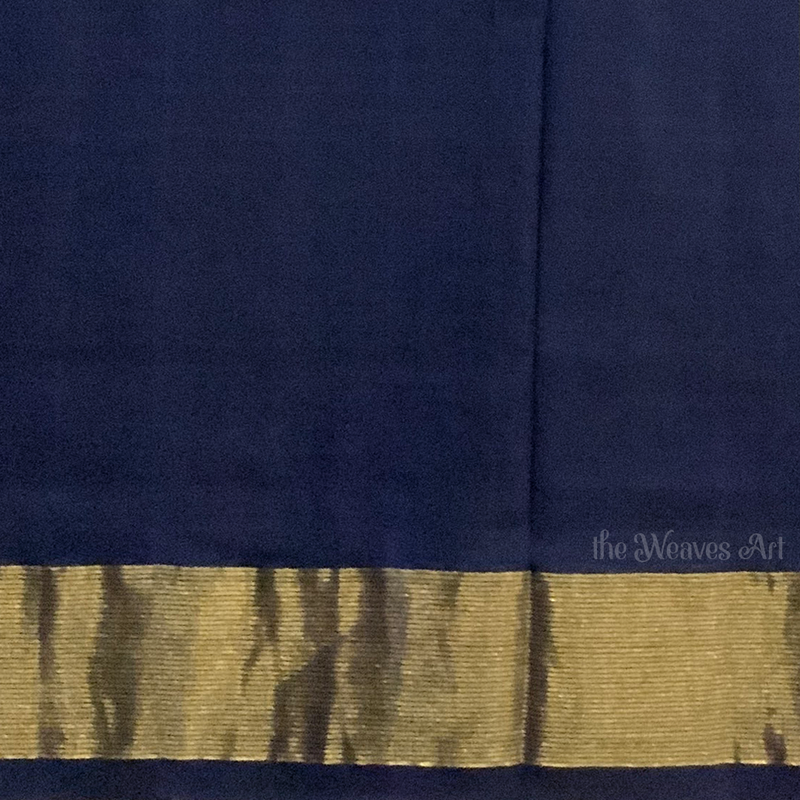 Hand-woven Asawali Paithani Cotton Saree